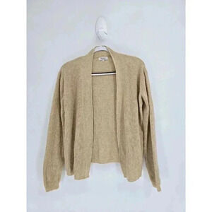 Bartolini Women's Sweater Cardigan Size S Cashmere Blend Made in Italy Beige